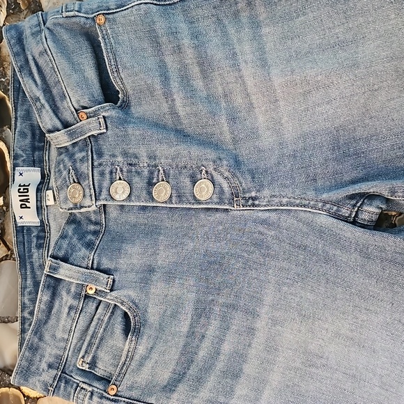 PAIGE Women's High Rise Light Blue Jeans - Picture 1 of 6